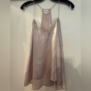 Cami NYC Silk Camisole in Light Purple Metallic